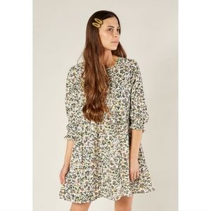 Rylee + Cru Enchanted Garden Sadie Dress with Puff Sleeves, Size Small